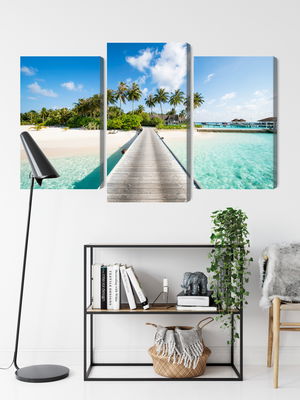 Ljuddämpande tavla - View of the tropical island