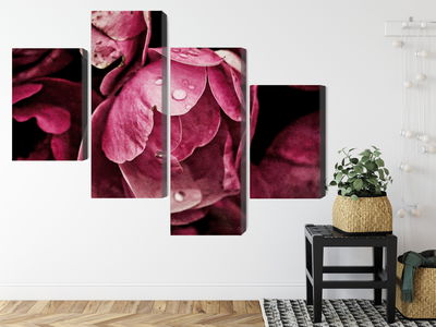 Ljuddämpande tavla - Peony flowers close up 3d