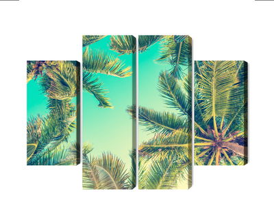 Ljuddämpande tavla - Bottom view of the palm trees