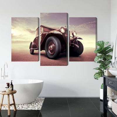 Ljuddämpande tavla - Vintage car with a 3d effect