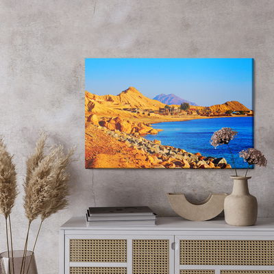 Ljuddämpande tavla - Sea and rocky coast