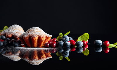 Ljuddämpande tavla - Muffins with fruits