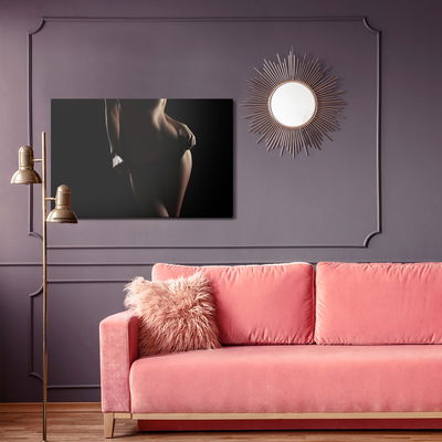 Ljuddämpande tavla - Silhouette of a woman