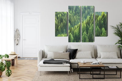 Ljuddämpande tavla - The green of the forest