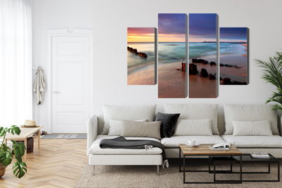 Ljuddämpande tavla - Sunrise over the baltic sea