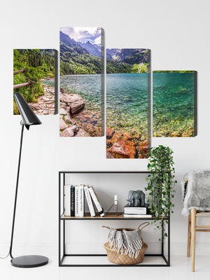 Ljuddämpande tavla - 3d view of the lake