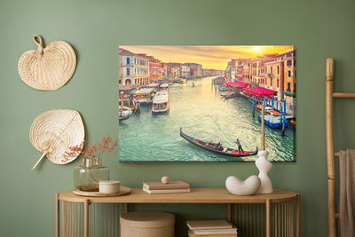 Ljuddämpande tavla - Boats in venice