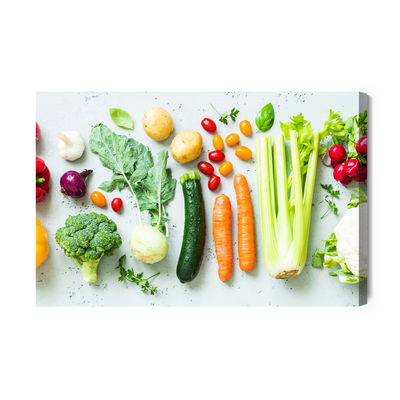 Ljuddämpande tavla - Fresh wet vegetables