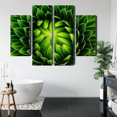 Ljuddämpande tavla - Green plant on a macro scale