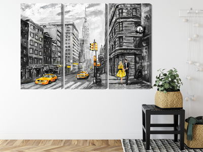 Ljuddämpande tavla - View of the street of new