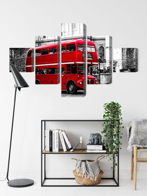 Ljuddämpande tavla - A double decker bus in London