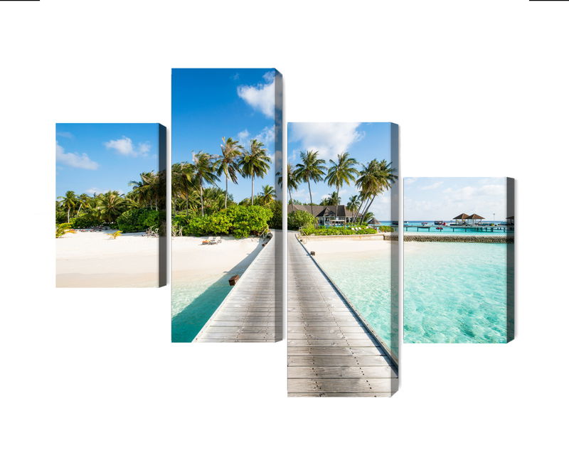 Ljuddämpande tavla - View of the tropical island