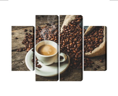 Ljuddämpande tavla - A cup of hot coffee