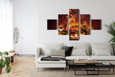 Ljuddämpande tavla - Tasty burgers