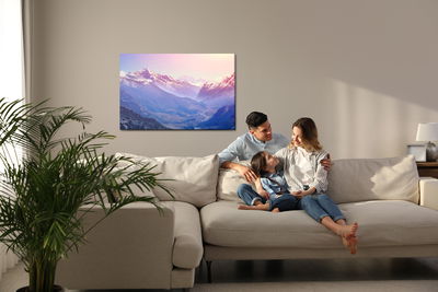 Ljuddämpande tavla - Amazing mountain country