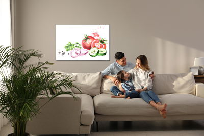 Ljuddämpande tavla - Tomatoes with herbs