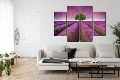 Ljuddämpande tavla - A tree in the middle of a 3d