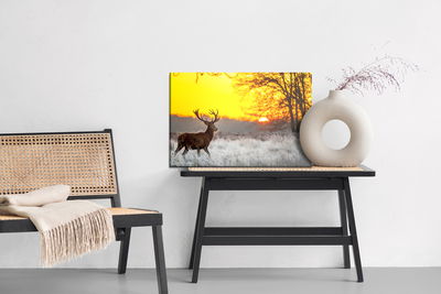 Ljuddämpande tavla - A deer on the background