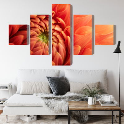 Ljuddämpande tavla - Orange chrysanthemum