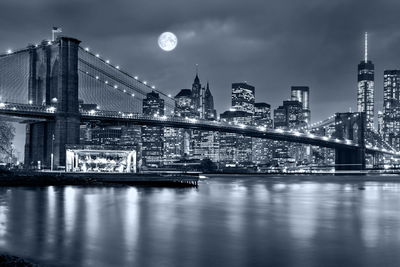 Ljuddämpande tavla - Night panorama of New York