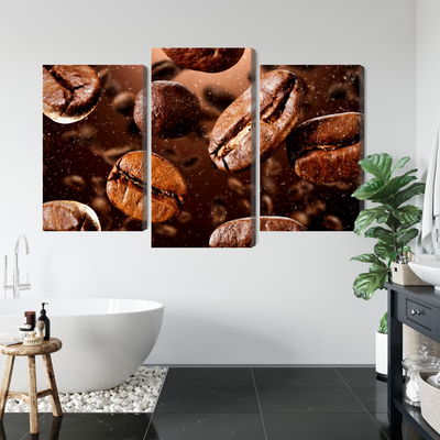 Ljuddämpande tavla - Brown coffee beans