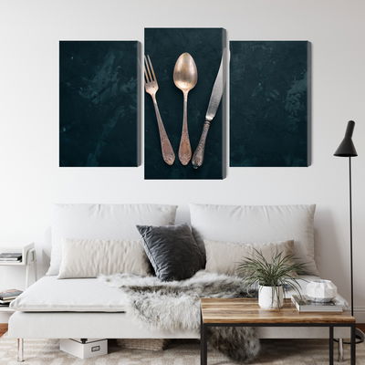 Ljuddämpande tavla - Old cutlery