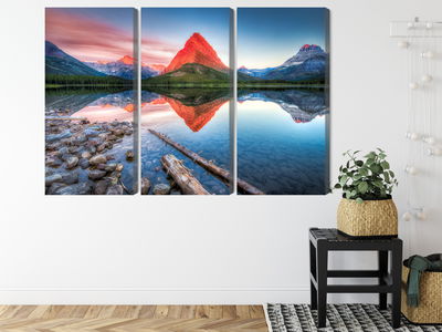 Ljuddämpande tavla - Swiftcurrent lake in the Usa