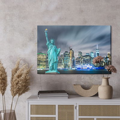 Ljuddämpande tavla - Statue of liberty against