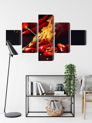 Ljuddämpande tavla - Burning knife