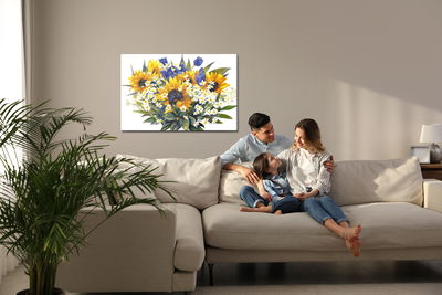 Ljuddämpande tavla - Composition from chamomile