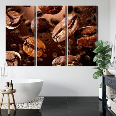 Ljuddämpande tavla - Brown coffee beans