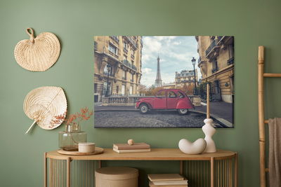 Ljuddämpande tavla - Car and architecture of Paris