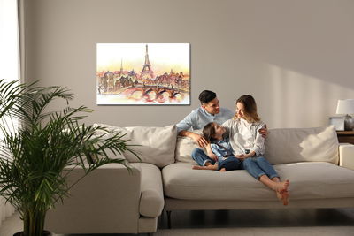 Ljuddämpande tavla - Paris as painted