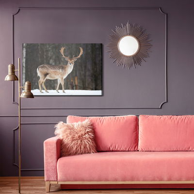Ljuddämpande tavla - Deer on the background