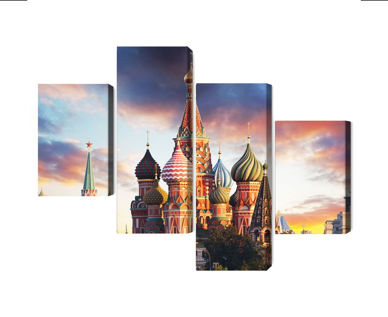 Ljuddämpande tavla - Moscow view of the red