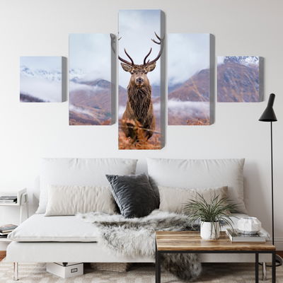 Ljuddämpande tavla - A deer on a background