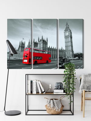 Ljuddämpande tavla - Red London bus