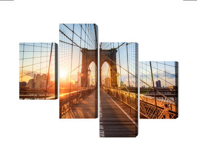 Ljuddämpande tavla - Brooklyn bridge in New York