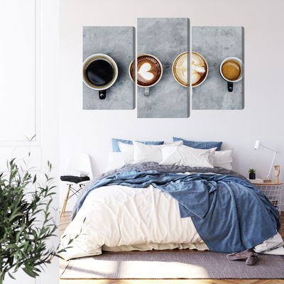 Ljuddämpande tavla - Cups with coffee