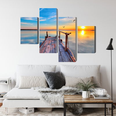 Ljuddämpande tavla - West by the lake