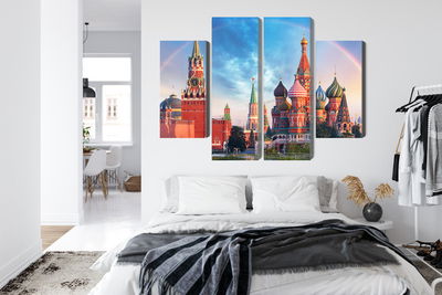 Ljuddämpande tavla - Panorama of the red square