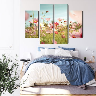 Ljuddämpande tavla - Cosmos flowers in the garden