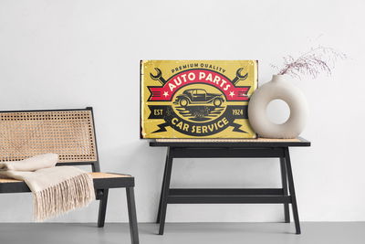 Ljuddämpande tavla - Vintage car service