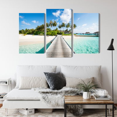 Ljuddämpande tavla - View of the tropical island