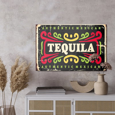 Akoestisch schilderij - Colorful vintage lettering