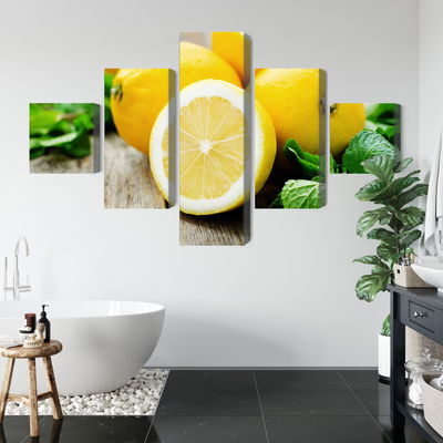 Ljuddämpande tavla - Lemon with mint