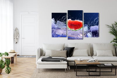 Ljuddämpande tavla - Watermelon on ice