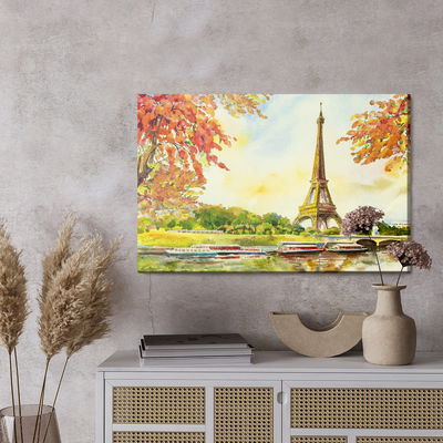 Ljuddämpande tavla - View of the eiffel tower