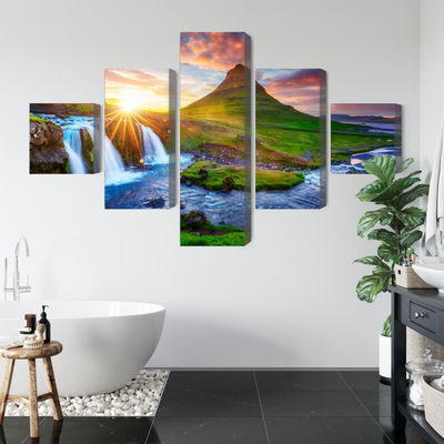 Ljuddämpande tavla - View of the kirkjufellsfoss