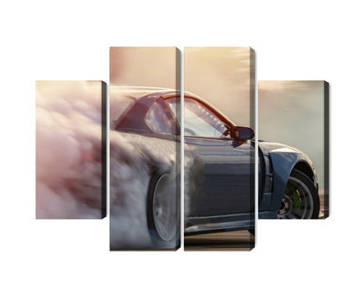 Ljuddämpande tavla - Sports car in a cloud